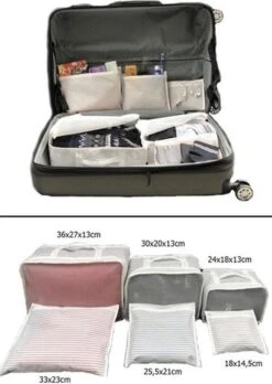 Packing Cubes Set 6-Delig – Kleding Organizer Voor Koffers, Tassen En Backpack - MYHOME24 -Reizen Verkoopwinkel 852x1200