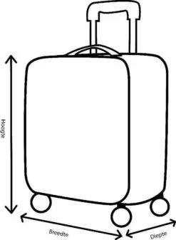 Decent Handbagage Koffer / Trolley / Reiskoffer - 42 Cm - 24 Liter - ABS - Maxi Air - Grijs -Reizen Verkoopwinkel 881x1200 1
