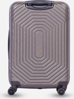 ©TROLLEYZ - Florence No.7 - Reiskoffer 69cm Met TSA Slot - Dubbele Wielen - 360° Spinners - 100% ABS - Reiskoffer In Cloudy Grey -Reizen Verkoopwinkel 896x1200