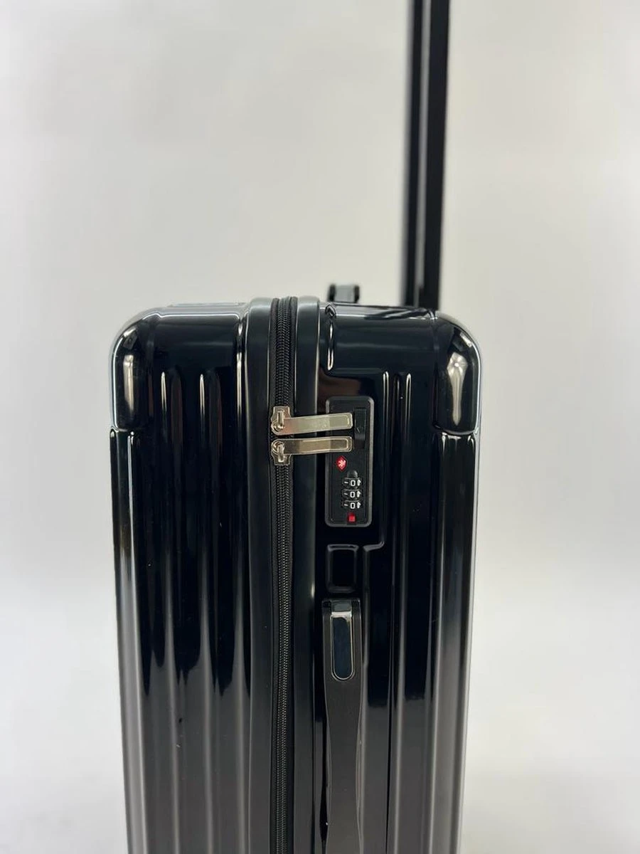 AATravel M Reiskoffer - Trolley ABS - Met Dubbele Wielen - 63 Cm - 66 Liter - Zwart 4 AATravel M Reiskoffer - Trolley ABS - Met Dubbele Wielen - 63 Cm - 66 Liter - Zwart - Afbeelding 4