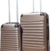 Castillo Quadrant - 2 Delige ABS Kofferset - Champagne