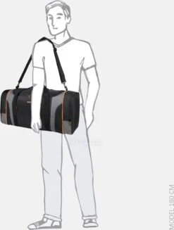 Decent Flexplus Reistas - 70 Cm - Zwart / Oranje -Reizen Verkoopwinkel 906x1200