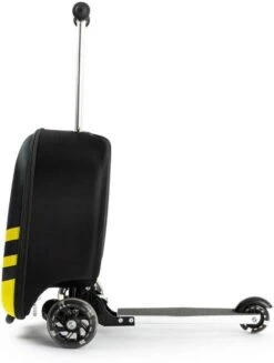 Rolkoffer Trolley Voor Kinderen | Geel | Trolley | Tas Kind | Bagagekoffer | Step Jongen | Vliegtuig Nekkussen | Step Met 3 Wielen | FDBW | Koffer Handbagage - 50 Kilo - Bouncy Box 40x20x25 Cm + Nekkussen Vliegtuig -Reizen Verkoopwinkel 907x1200 1