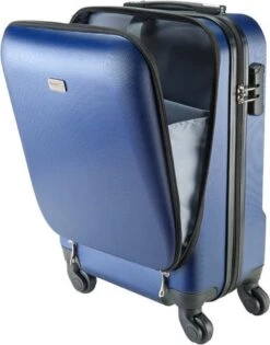 Princess Traveller Sydney - Handbagagekoffer - Laptop Vak - Blauw - S - 55cm -Reizen Verkoopwinkel 940x1200