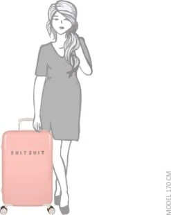 SUITSUIT - Fabulous Fifties - Papaya Peach - Reiskoffer (66 Cm) -Reizen Verkoopwinkel 955x1200