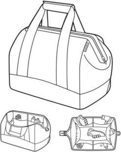 Reisenthel Allrounder L Reistas Sporttas - 30L - Baroque Marble Zwart -Reizen Verkoopwinkel 955x1200 4