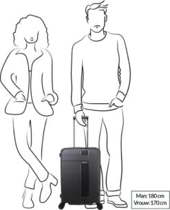 Decent Transit Handbagage Koffer - 55 Cm - Zwart -Reizen Verkoopwinkel 971x1200