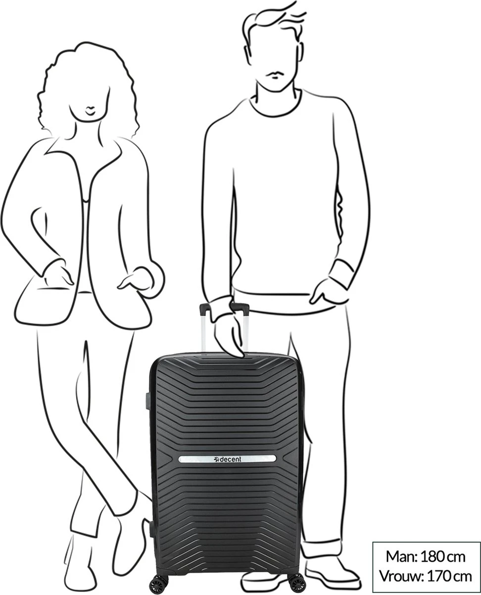 Decent CROSS-ONE PP Trolley 76 Cm - 94 Liter - TSA Slot - Pink 11 Decent CROSS-ONE PP Trolley 76 Cm - 94 Liter - TSA Slot - Pink - Afbeelding 11