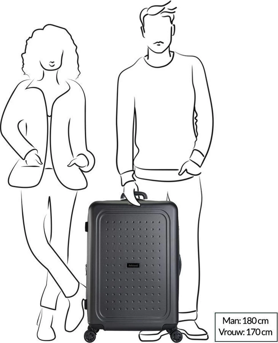 Decent Maxi-Air Trolley 77 Expandable Antraciet 16 Decent Maxi-Air Trolley 77 Expandable Antraciet - Afbeelding 16