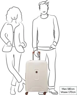 Delsey Harde Koffer / Trolley / Reiskoffer - Moncey - 69 Cm (large) - Wit -Reizen Verkoopwinkel 973x1200 8