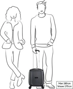 Decent Handbagage Koffer / Trolley / Reiskoffer - 42 Cm - 24 Liter - ABS - Maxi Air - Champagne -Reizen Verkoopwinkel 975x1200 1