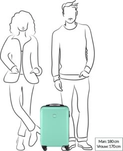 Princess Traveller PT01 - Handbagagekoffer - Pearl White - S - 55cm -Reizen Verkoopwinkel 975x1200 3