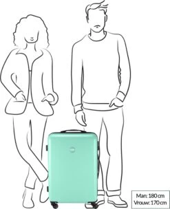 Princess Traveller PT01 - Reiskoffer - Pristine Bronze - M - 67cm -Reizen Verkoopwinkel 975x1200 6