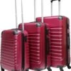 Castillo Trimix 3 Delige ABS Kofferset - Bordeaux Rood